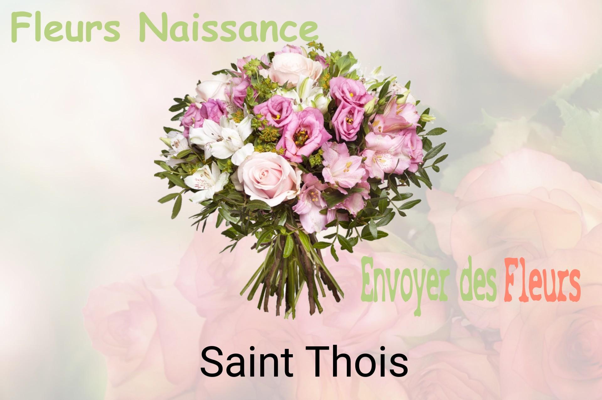 Bouquet de fleurs de naissance livré à Saint-Thois